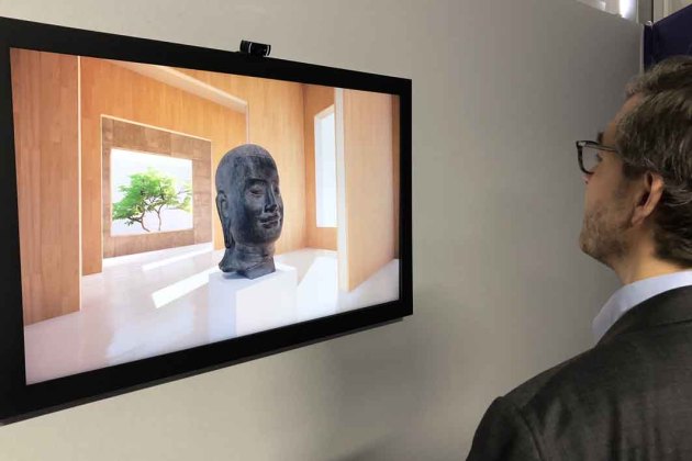 Artify - Participation au salon Laval Virtual en Mayenne avec notre tableau digital interactif - Visuel d'une sculpture pouvant être observer en 3D