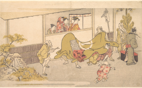Artify - La danse du Lion de Kitagawa Utamaro