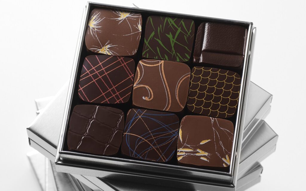 Artify - Chocolats dégustés lors de l'expérience exclusif de l'Arty Foodies - Art & Chocolat